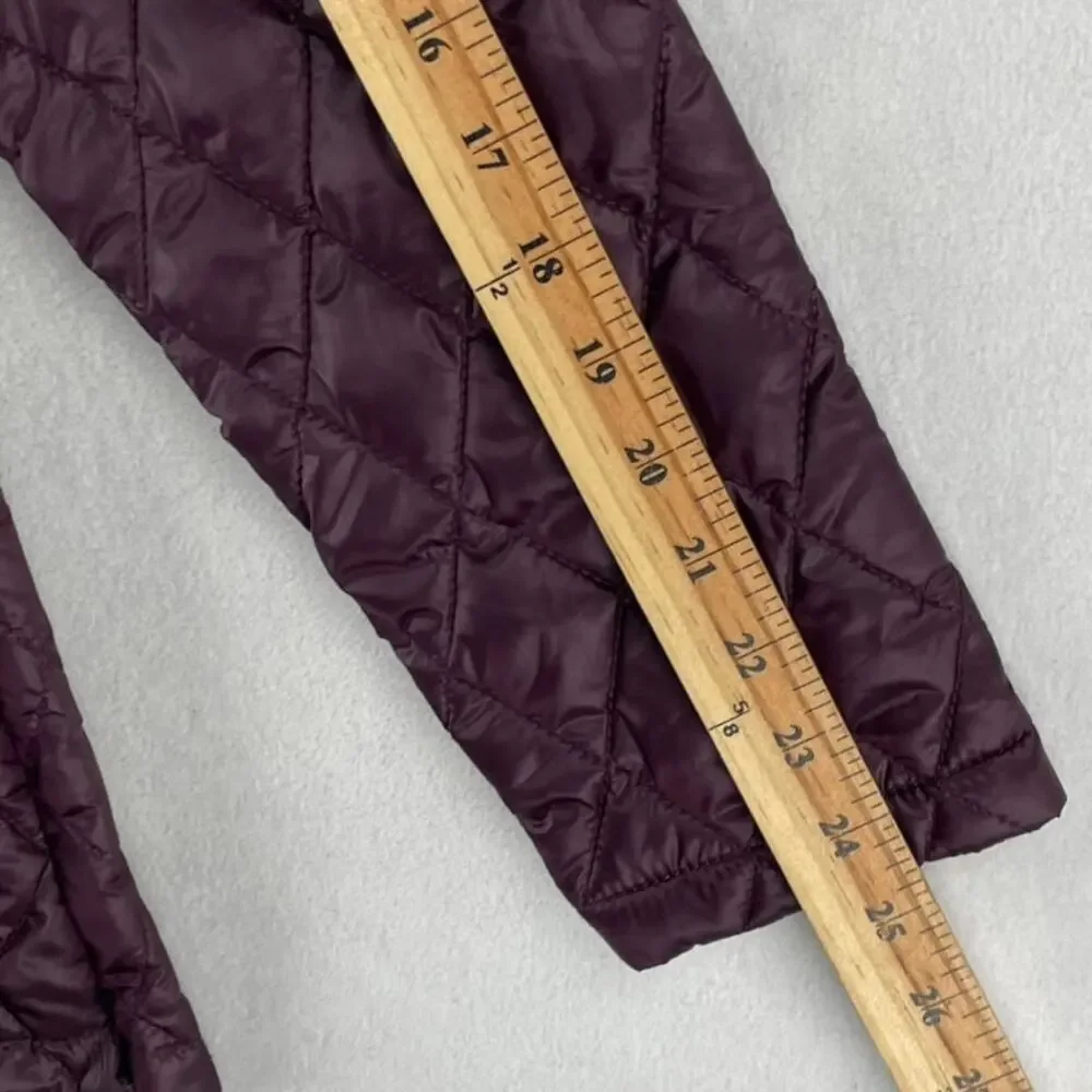 Boulder Gear Womens Quilted Hooded Anorak Pullover Jacket SZ M Plum Purple